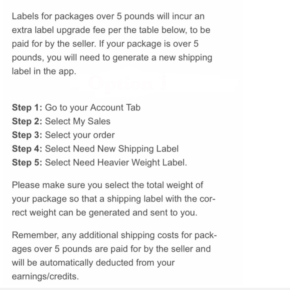 Packages over 10 lbs are not supported by Poshmark - Picture 3 of 6